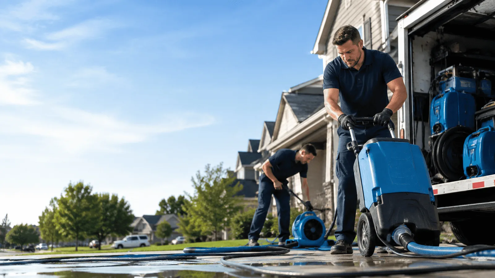 Structural Drying being performed in Electric City, WA